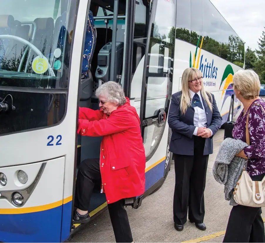 Whittles staff assisting passengers