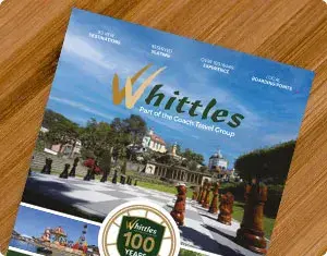Whittles brochure on table