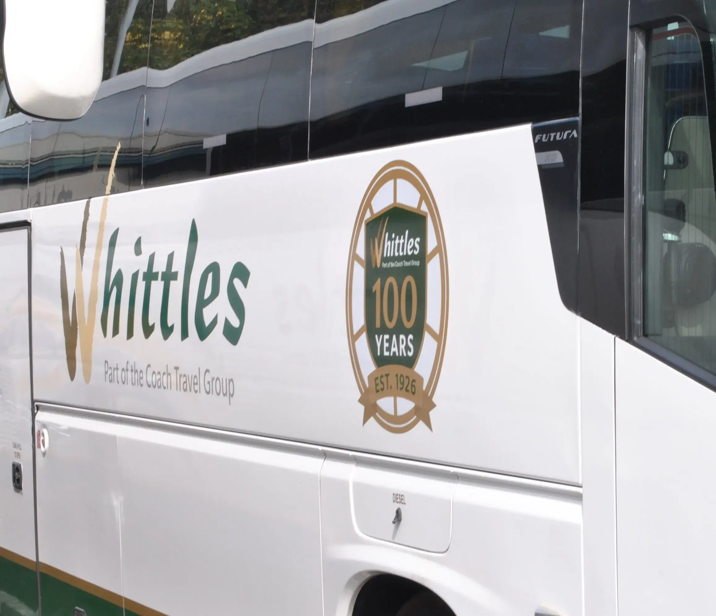 Whittles coach close up